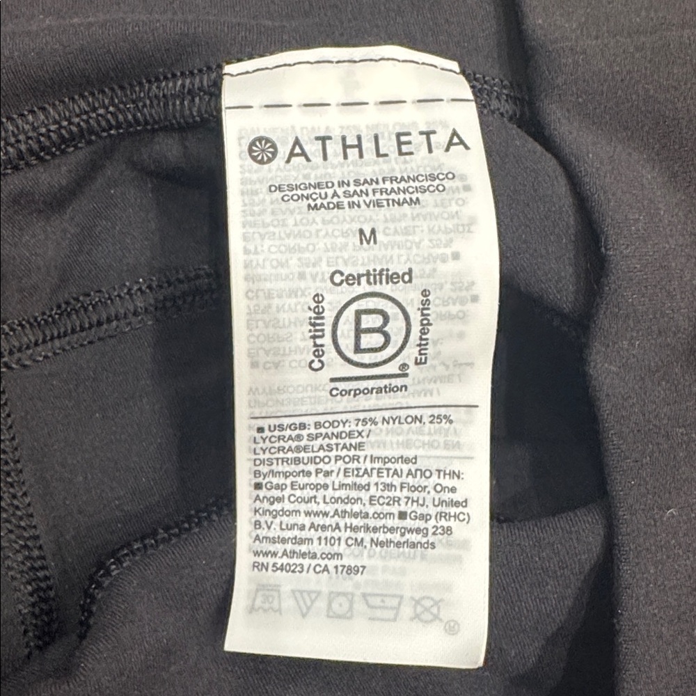 Athleta Salutation Jogger Black High Rise Pants Size M - Picture 4 of 7
